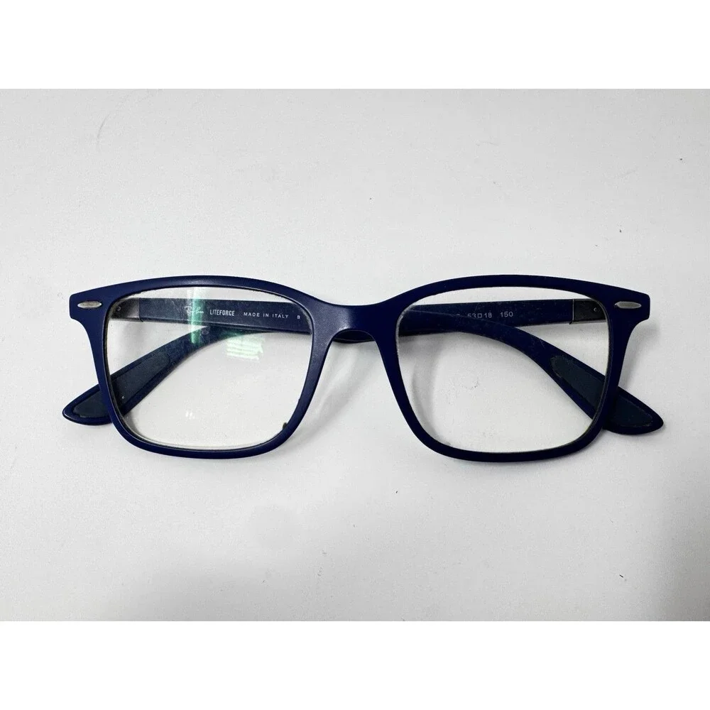 Ray-Ban Liteforce RB7144 5207 Blue Eyeglass Frames 53-18-150 Italy